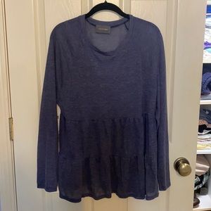 NWT Denim Blue Long Sleeve Tee